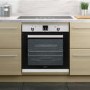 GRADE A2 - electriQ Extra Large 78 Litre Electric Built-in Stainless Steel Single Oven - Supplied with a plug