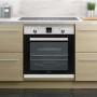 GRADE A2 - electriQ Extra Large 78 Litre Built-in Stainless Steel Single Oven - Supplied with a plug