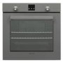 Refurbished electriQ EQBIOLUNARGREY 60cm Single Built In Electric Oven Lunar Grey