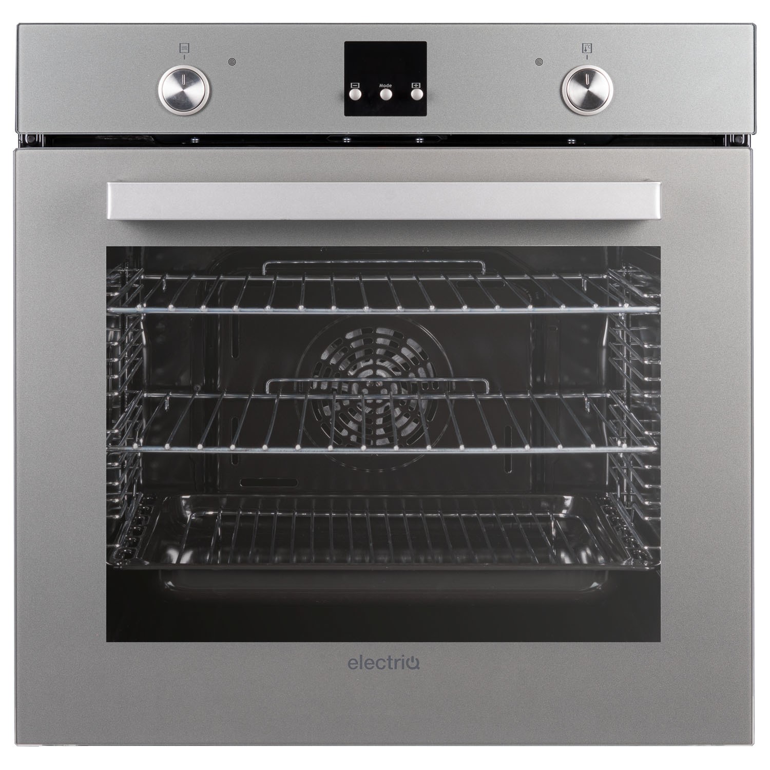 electriQ 75L Built In Electric Single Oven - Lunar Grey