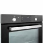 Refurbished electriQ EQBIOPYROVINOX 60cm Single Built In Electric Oven Grey