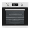 GRADE A1 - electriQ Large 68L Pyrolytic Electric Single Oven in Stainless Steel 