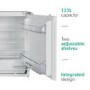 electriQ 133 Litre Integrated Under Counter Fridge