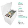 GRADE A3 - electriQ 300 Litre Chest Freezer 67cm Deep A+ Energy Rating 112cm Wide - White