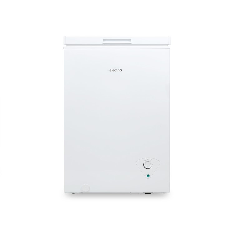 GRADE A3 - electriQ EQCHESTSB99 99 Litre Chest Freezer 52cm Deep Frost Free 60cm Wide - White
