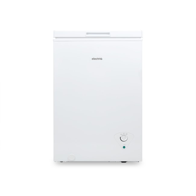 GRADE A2 - electriQ EQCHESTSB99 99 Litre Chest Freezer 52cm Deep A+ Energy Rating 60cm Wide - White
