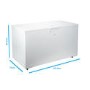 electriQ 418 Litre Chest Freezer 75cm Deep  142cm Wide - White