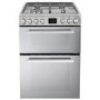 Refurbished electriQ EQDF60MD 60cm Double Oven Dual Fuel Cooker Stainless Steel