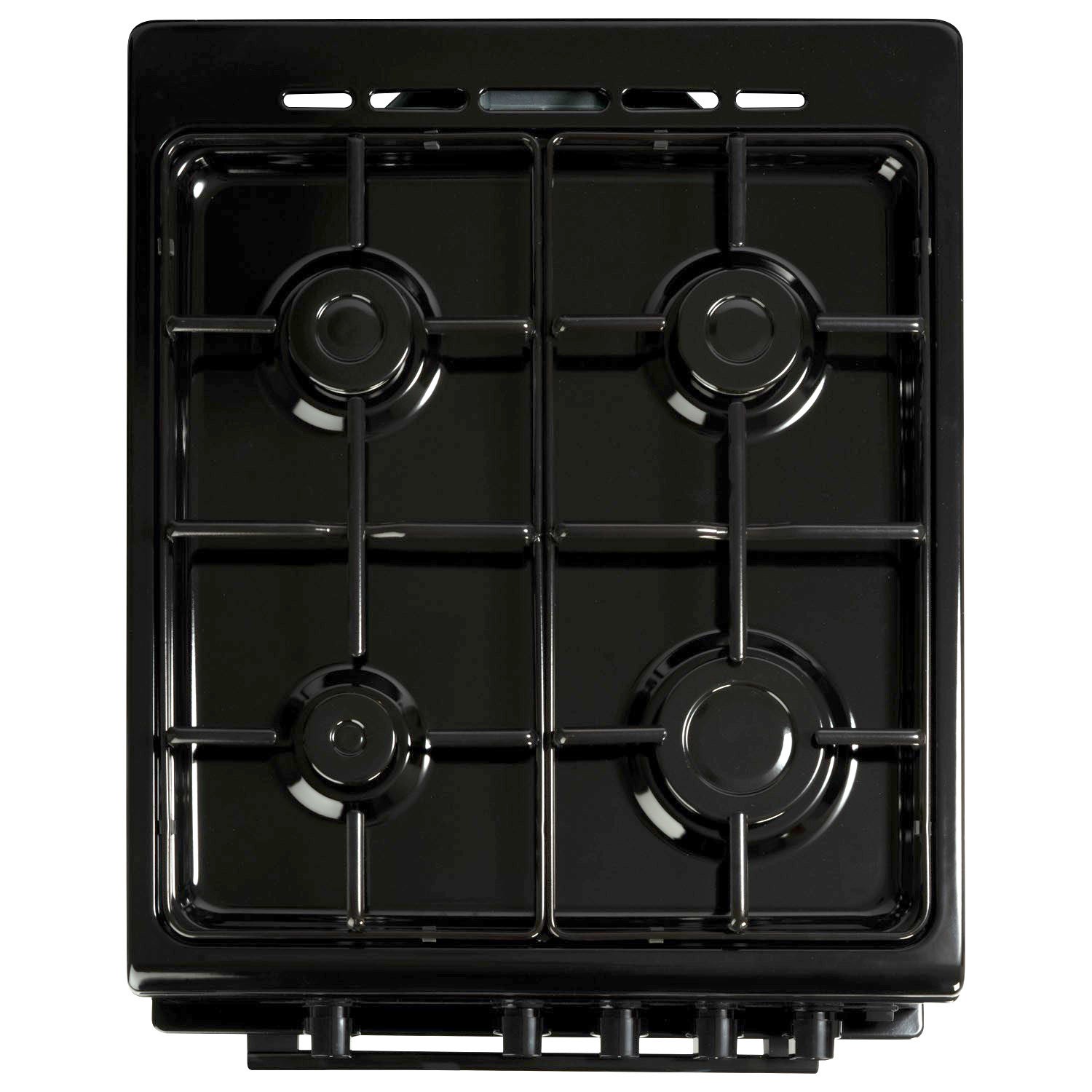 electriQ 60cm Dual Fuel Cooker Black EQDFC360BL Appliances Direct