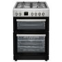 Refurbished electriQ 60cm Dual Fuel Cooker with Double Oven Stainless Steel