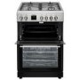Refurbished electriQ 60cm Dual Fuel Cooker with Double Oven Stainless Steel