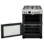 Refurbished electriQ 60cm Dual Fuel Cooker with Double Oven Stainless Steel