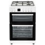 Refurbished electriQ EQDFC360WH 60cm Double Oven Dual Fuel Cooker White