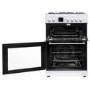 Refurbished electriQ EQDFC360WH 60cm Double Oven Dual Fuel Cooker White