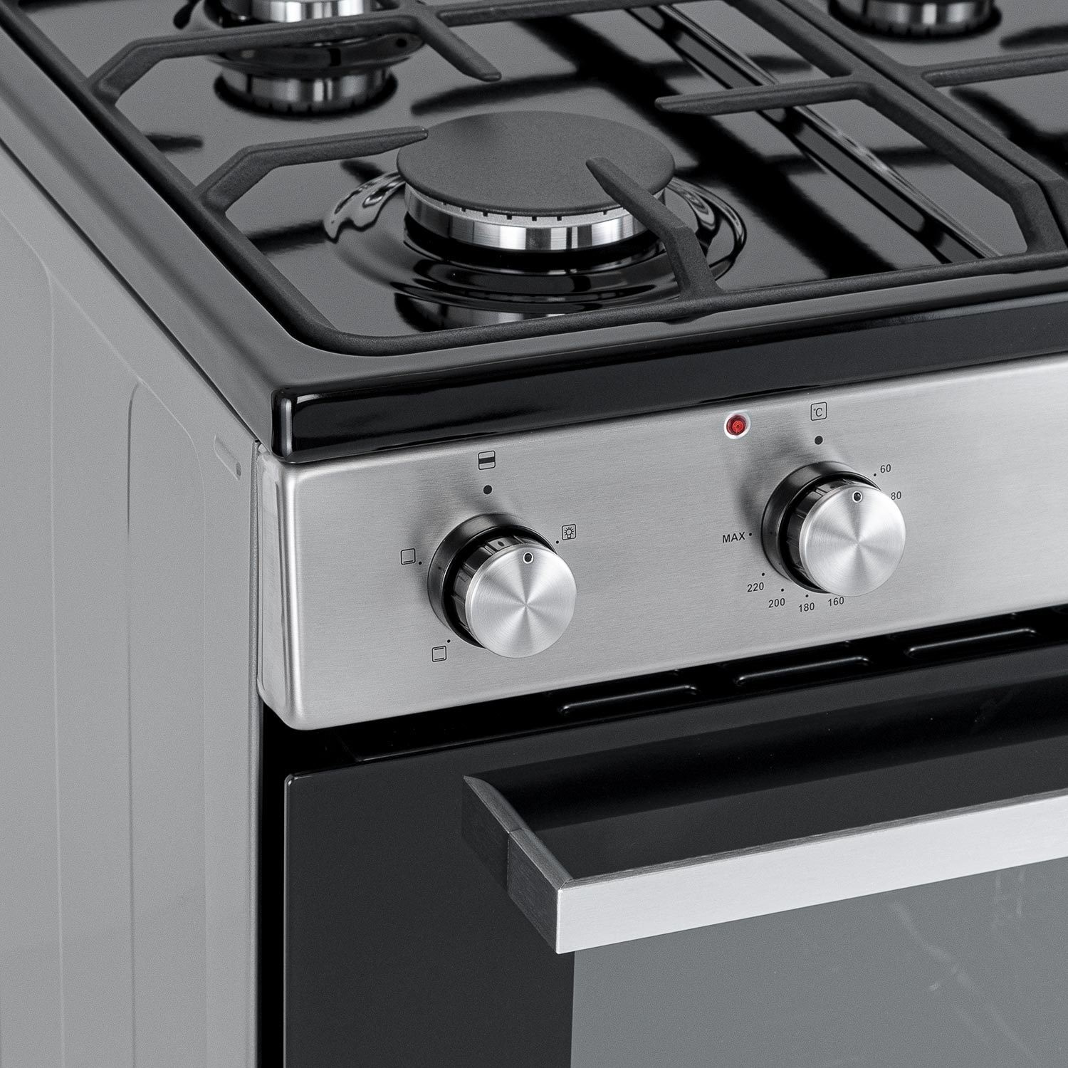 electriQ 60cm Dual Fuel Cooker Stainless Steel EQDFS1C60A