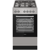 electriQ 50cm Dual Fuel Cooker - Silver