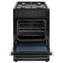 electriQ 60cm Dual Fuel Cooker - Black