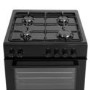 electriQ 60cm Dual Fuel Cooker - Black