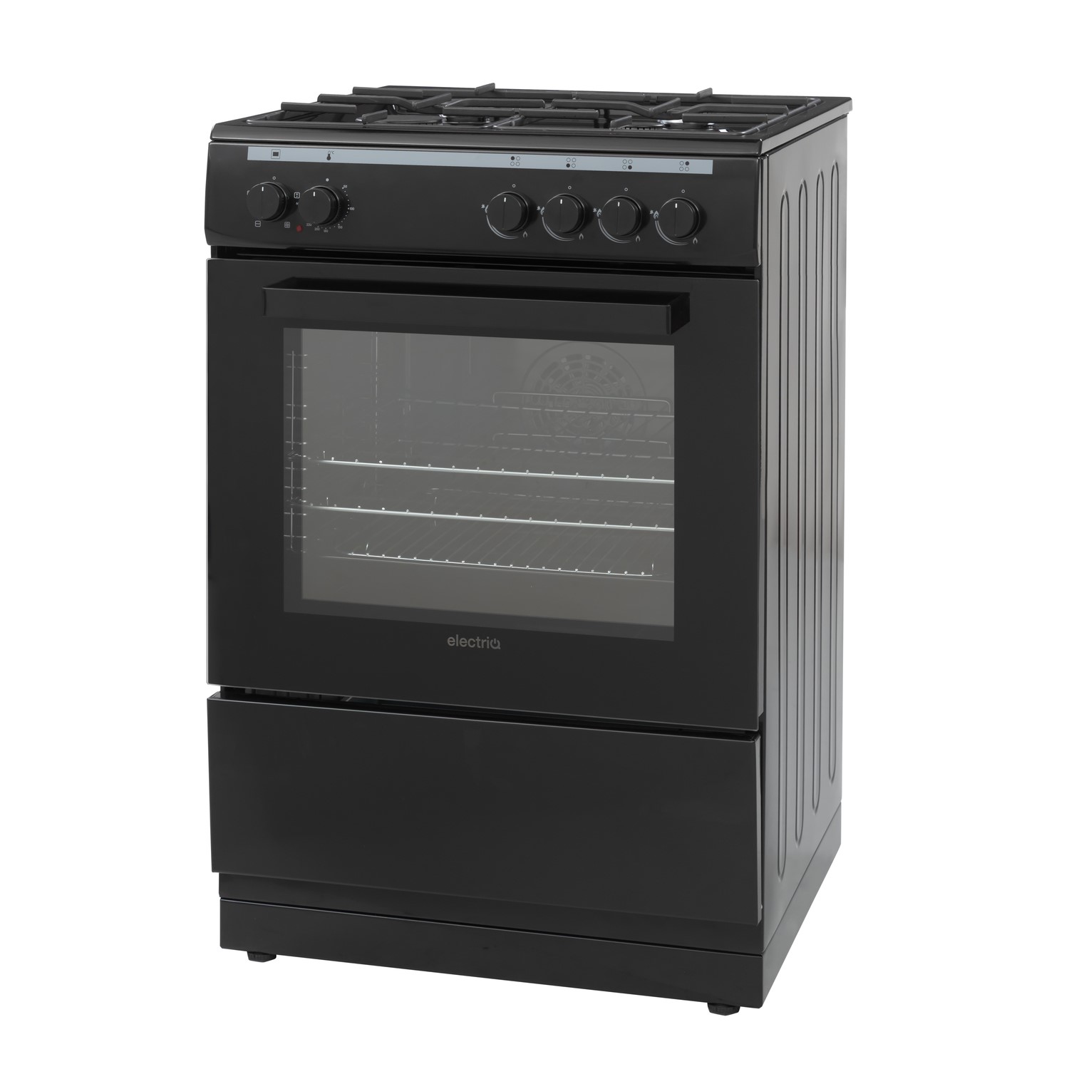 Electriq 60Cm Dual Fuel Cooker  EQDFSC60BKv1