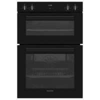 electriQ Built-In Electric Double Oven - Black