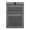 Refurbished electriQ Electric Built In Double Oven - Lunar Grey
