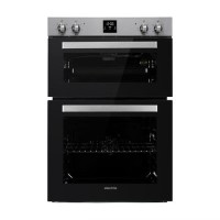 Refurbished electriQ EQDO1STEEL 60cm Double Built In Electric Oven Stainless Steel