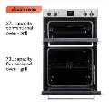 electriQ Built-In Electric Double Oven - Stainless Steel