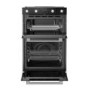 GRADE A2 - electriQ Built-In Electric Double Oven - Black
