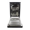 electriQ 10 Place Settings Freestanding Slimline Dishwasher - Black