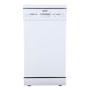 Refurbished electriQ EQDW45WH Slimline 10 Place Freestanding Dishwasher White