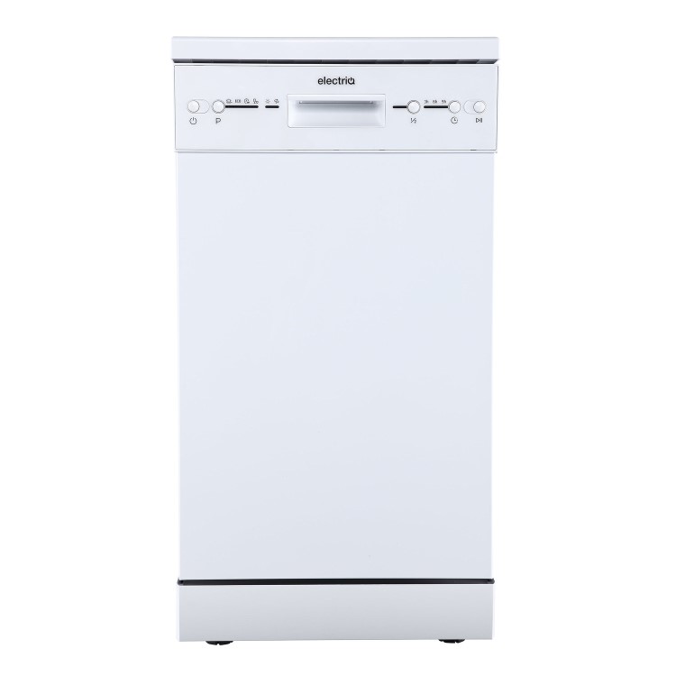 electriQ Freestanding Slimline Dishwasher - White