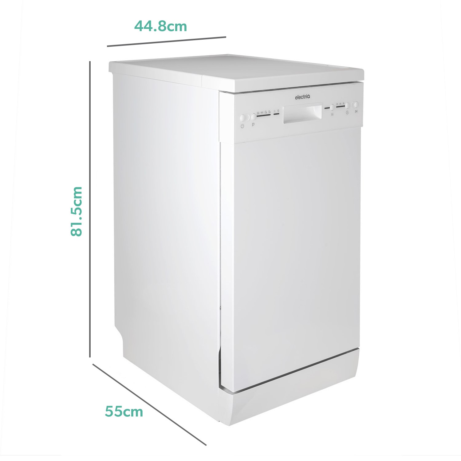 electriq 10 place slimline fully integrated dishwasher