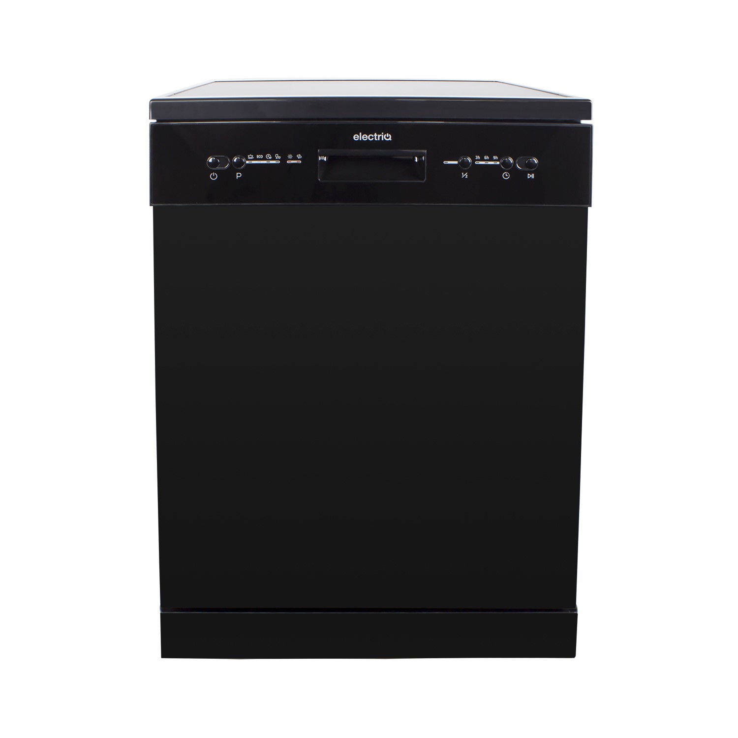 electriQ 14 Place Freestanding Dishwasher Black EQDW60BLACK