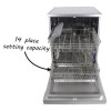 GRADE A1 - electriQ 14 Place Freestanding Dishwasher - Silver