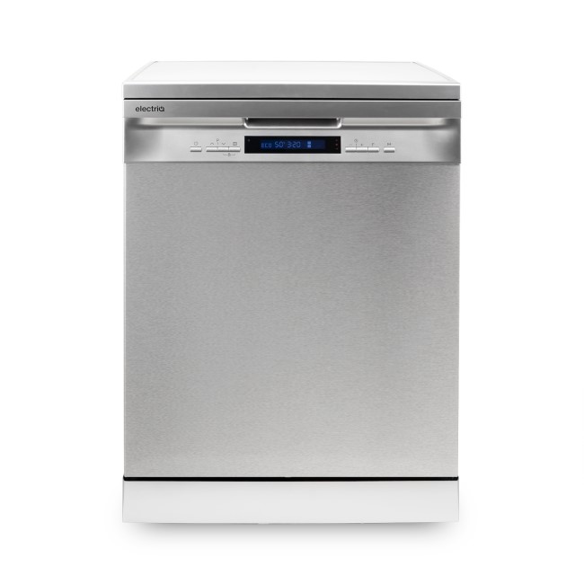 electriQ - 14 Place Settings Freestanding Dishwasher - Silver