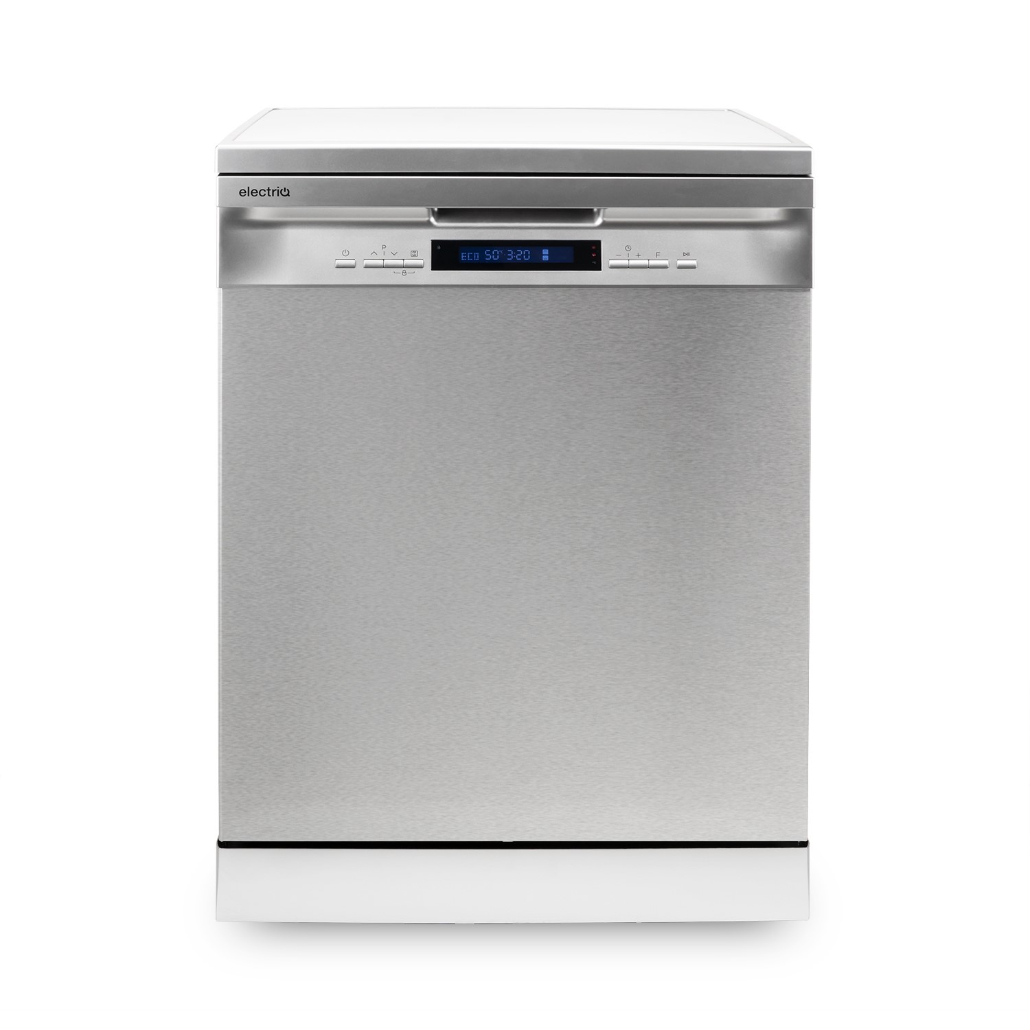 Refurbished electriQ EQDW60SS 14 Place Freestanding Dishwasher Silver