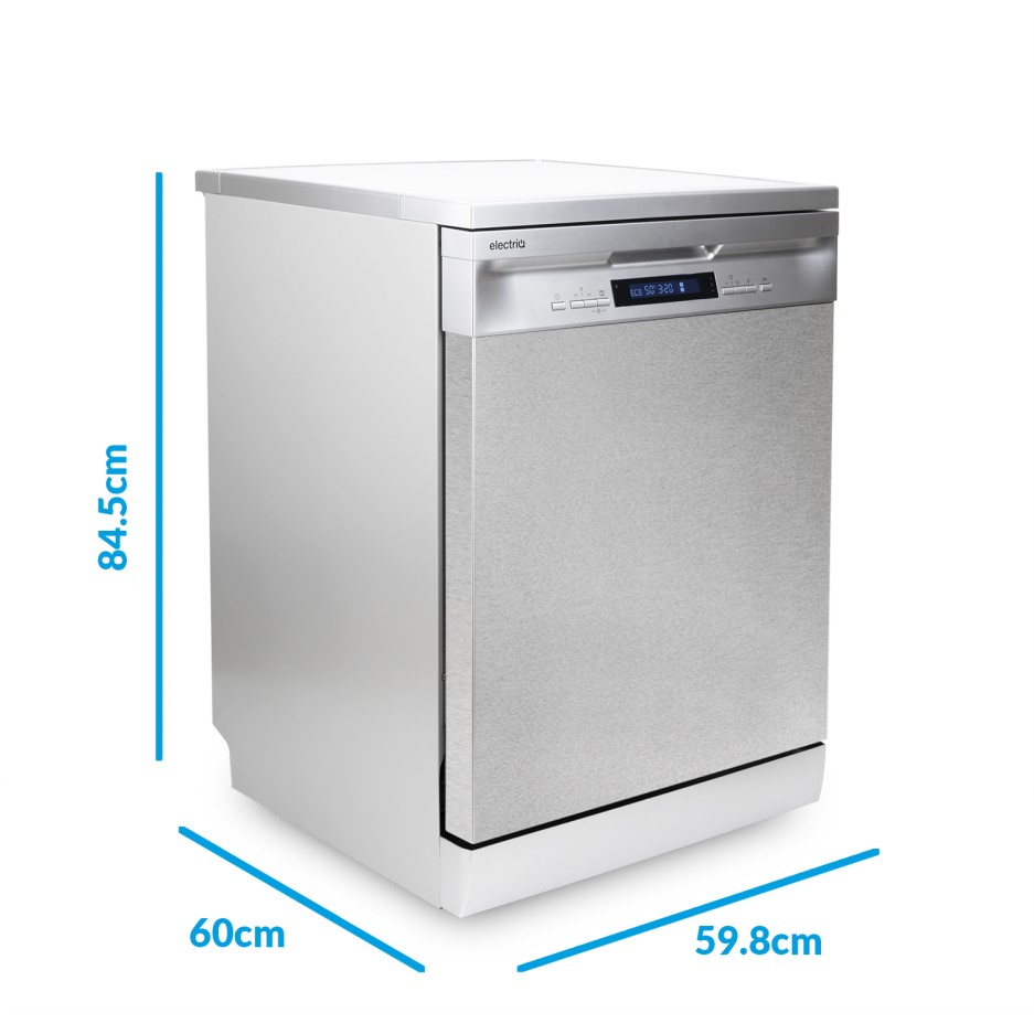 electriQ Freestanding Dishwasher - Stainless Steel - BuyItDirect.ie