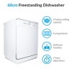 electriQ 14 Place Freestanding Dishwasher - White