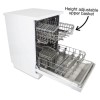 Refurbished electriQ EQDW60WH 14 Place Freestanding Dishwasher White