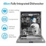electriQ - 15 Place Settings Built In Dishwasher