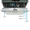 GRADE A2 - electriQ 15 Place Fully Integrated Dishwasher