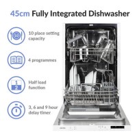 Refurbished electriQ EQDWINT45 10 Place Fully Integrated Dishwasher Refurbished electriQ EQDWINT45 10 Place Fully Integrated Dishwasher