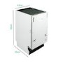 Refurbished electriQ EQDWINT45 10 Place Fully Integrated Dishwasher