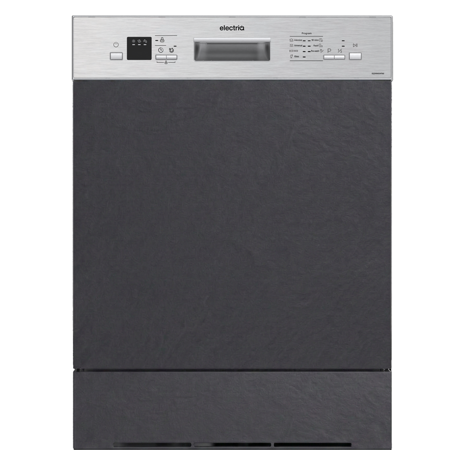 Semi Integrated Dishwasher Stainless Steel Control Panel