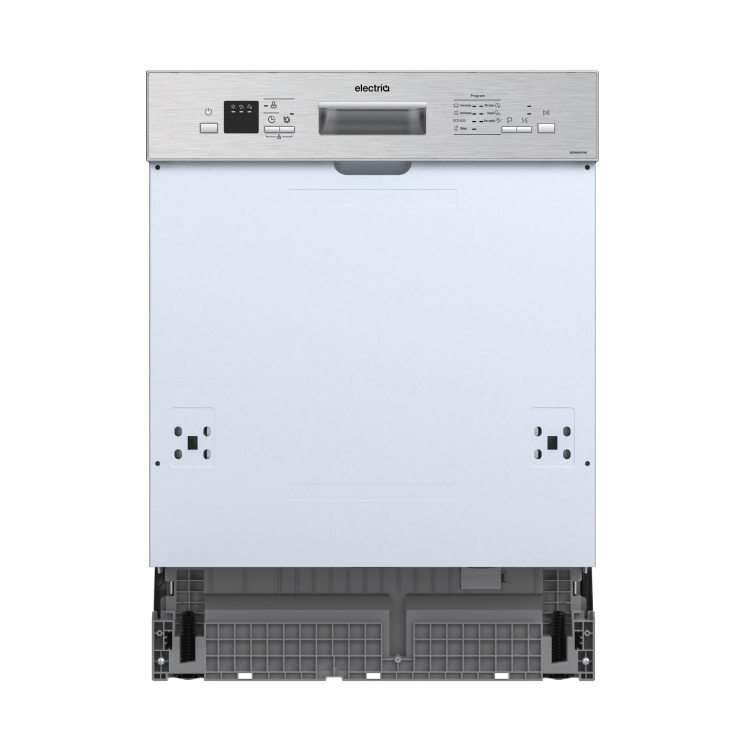 electriQ Semi-Integrated Dishwasher - Stainless Steel Control Panel