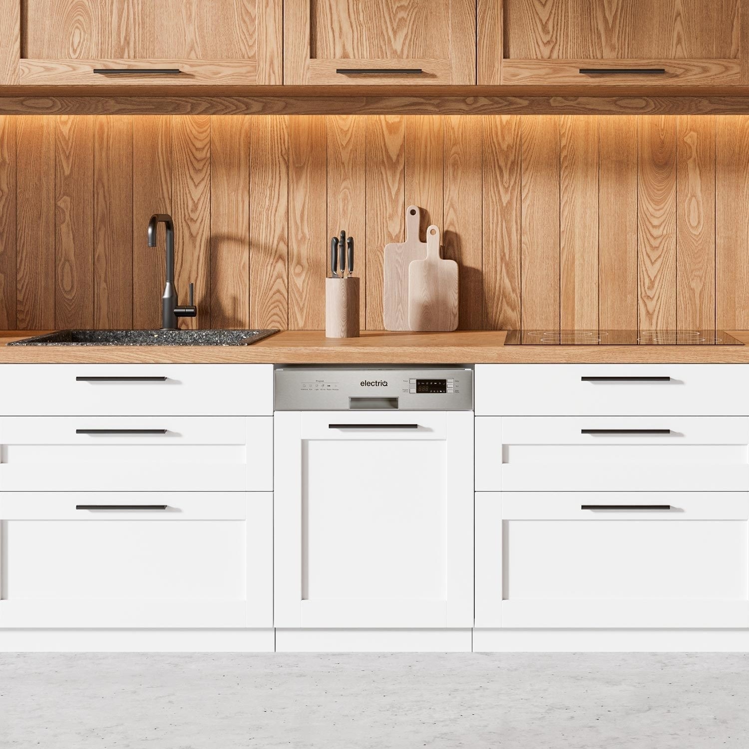 Semi integrated dishwasher stainless steel hotsell