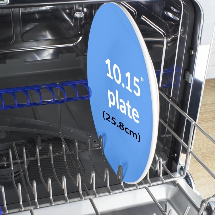 electriQ 6 Place Settings Table Top Dishwasher - Black