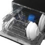electriQ 6 Place Settings Table Top Dishwasher - Black