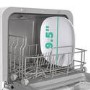 Refurbished electriQ EQDWTTGF Mini Table Top Portable Dishwasher White