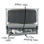 GRADE A2 - electriQ 6 Place Freestanding Compact Table Top Dishwasher - Silver